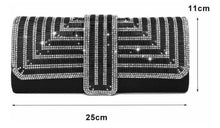 Cargar imagen en el visor de la galería, Bolso Noche Dama Cartera Cristales Espléndidos PREMIUM MOD 006
