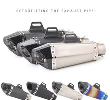 Cargar imagen en el visor de la galería, Silenciador Universal Para motocicleta, Escape Para Akrapovic, Kawasaki, Yamaha, KTM 390, Honda R3, R6, ATV MOD RS-ESC-9004 ,9005,9006