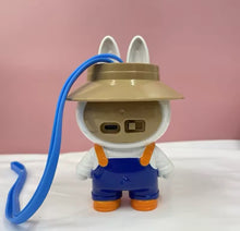 Cargar imagen en el visor de la galería, The Monsters Labubu-ventilador colgante de cuello para niños, miniventilador pequeño portátil sin aspas con carga Usb, de poco ruido, para verano MOD 888