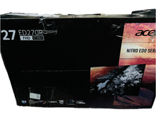 Cargar imagen en el visor de la galería, Monitor Acer Nitro XF272 CURVO Xbmiiprzx Monitor para juegos TN Full HD (1920 x 1080) de 27 pulgadas con tecnología AMD Radeon FreeSync, 180 HZ, tiempo de respuesta de hasta 0.2 ms, listo para HDR (1 DP, 2 x HDMI PRO GAMING
