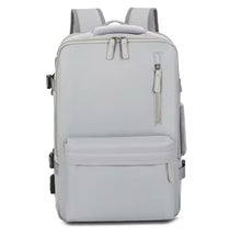 Cargar imagen en el visor de la galería, Mochila premium de alta capacidad para viajes Mochila para ordenador portátil de viaje Extensible con múltiples bolsillos de gran capacidad, bolsa de equipaje aprobada por aerolínea impermeable, funcional y amigable con TSA MOD 8868