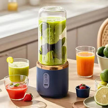 Cargar imagen en el visor de la galería, Licuadora portátil para zumos de frutas, batidos de frutas y verduras frescas, vaso exprimidor perfecto, adecuado para uso doméstico y exterior, 1 unidad MOD
