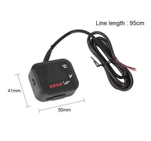 Cargar imagen en el visor de la galería, Indicador de temperatura de agua para motocicleta, indicador de accesorios para HONDA SUZUKI, indicador de temperatura, cargador de teléfono USB Universal MOD RS-GRL-12017BU-R