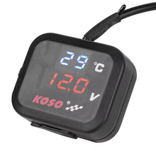 Cargar imagen en el visor de la galería, Indicador de temperatura de agua para motocicleta, indicador de accesorios para HONDA SUZUKI, indicador de temperatura, cargador de teléfono USB Universal MOD RS-GRL-12017BU-R