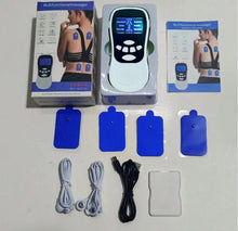 Cargar imagen en el visor de la galería, Estimulador muscular eléctrico EMS recargable por USB, máquina de fisioterapia Tens, electroestimulador de pulso, almohadillas masajeadoras corporales ZE-1820