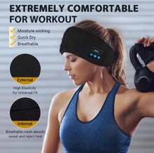 Cargar imagen en el visor de la galería, Auriculares inalámbricos Bluetooth para dormir, escucha deportiva, máscara para ojos, diadema, suave, elástico, cómodo, duradero, para dormir MOD BBG-60386