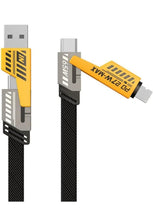 Cargar imagen en el visor de la galería, 2 pakc 4 en 1 Cable de carga multifunción tipo C USB PD 65 MAX Cable de carga rápida 65 W para teléfono CARGA ULTRA RÁPIDO Y ALTA CALIDAD