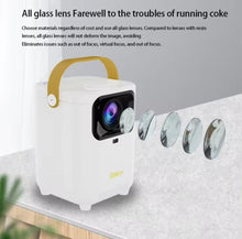 Cargar imagen en el visor de la galería, Mini proyector inteligente portátil 4K, 100 pulgadas, 160ANSI, 1280x720P, 5G, Wifi, Android10, RK3128, cine en casa, TV al aire libre, H1 MOD X80