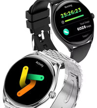 Cargar imagen en el visor de la galería, Reloj inteligente MT55 para hombre y mujer, pulsera con Pantalla AMOLED HD, control del ritmo cardíaco y de la presión sanguínea, llamadas, Bluetooth, NFC, MOD MT55