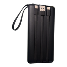 Cargar imagen en el visor de la galería, Pila emergencia turbo VEGER 10000mAh, 20W, 2 Saídas USB + 1 Saída/Entrada USB-C, Preto - PRO CARGA ULTRA RÁPIDA no se calienta alta calidad entradas c ligthing v8