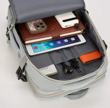 Cargar imagen en el visor de la galería, Mochila premium de alta capacidad para viajes Mochila para ordenador portátil de viaje Extensible con múltiples bolsillos de gran capacidad, bolsa de equipaje aprobada por aerolínea impermeable, funcional y amigable con TSA MOD 8868