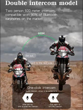 Cargar imagen en el visor de la galería, X-15-auriculares inalámbricos para casco de motocicleta, audífonos manos libres con Bluetooth 5,0, batería de 1200mAh, resistentes al agua MOD X-15