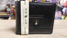 Cargar imagen en el visor de la galería, Cartera de cuero, piel para caballero, modelo polo