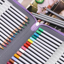 Cargar imagen en el visor de la galería, Estuche portátil de gran capacidad para bolígrafos, portalápices con bolsillo con cremallera, suministros escolares, papelería, 4 capas, 72 bolígrafos MOD 1042