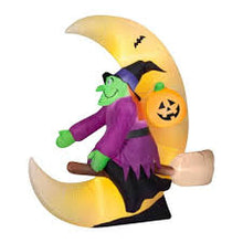 Cargar imagen en el visor de la galería, Inflable De Halloween Bruja Con Luz Led Decorativo Exterior MOD 345