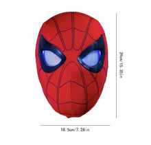 Cargar imagen en el visor de la galería, Máscara de Spider man MANUAL con sensor de arácnido los ojos se iluminan en rojo touch MOD 999D-2
