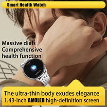 Cargar imagen en el visor de la galería, Reloj inteligente MT55 para hombre y mujer, pulsera con Pantalla AMOLED HD, control del ritmo cardíaco y de la presión sanguínea, llamadas, Bluetooth, NFC, MOD MT55