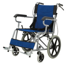 Cargar imagen en el visor de la galería, Silla De Ruedas Plegable Para Traslado C/freno En Agarradera MOD G3