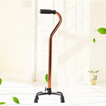 Cargar imagen en el visor de la galería, Bastón retráctil ajustable de puño alemán de 4 apoyos curvo bronce MOD CL-WC014 WC015