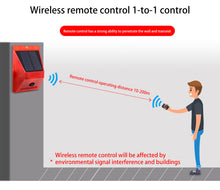 Cargar imagen en el visor de la galería, Alarma Sirena Solar C/ Sensor De Movimiento Control Remoto MOD Q-L911C
