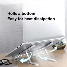 Cargar imagen en el visor de la galería, Soporte ajustable de aleación de aluminio para ordenador portátil, soporte Universal de elevación y refrigeración para tableta y Notebook MOD ZJ-6