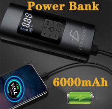 Cargar imagen en el visor de la galería, Compresor de aire eléctrico portátil para bicicleta y motocicleta, bomba inflable de neumáticos inalámbrica, USB tipo C, batería de 4000mAh, 150psi MOD HOG.95