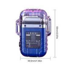 Cargar imagen en el visor de la galería, Encendedor de carga rápida USB a prueba de viento, encendedor de pantalla LED RECARGABLE Y LUZ LED MOD