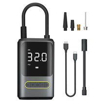 Cargar imagen en el visor de la galería, Compresor de aire eléctrico portátil para bicicleta y motocicleta, bomba inflable de neumáticos inalámbrica, USB tipo C, batería de 4000mAh, 150psi MOD 5626