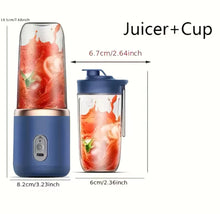 Cargar imagen en el visor de la galería, Licuadora portátil para zumos de frutas, batidos de frutas y verduras frescas, vaso exprimidor perfecto, adecuado para uso doméstico y exterior, 1 unidad MOD