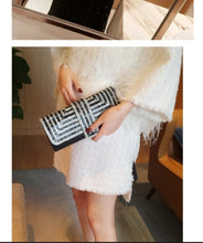 Cargar imagen en el visor de la galería, Bolso Noche Dama Cartera Cristales Espléndidos PREMIUM MOD 006