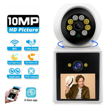 Cargar imagen en el visor de la galería, Baby Jii Cámara De Vigilancia Wifi Con Videollamada, Lente Dual MOD FM-000155