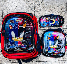 Cargar imagen en el visor de la galería, Mochila escolar 3 pz mágica 3D Holograma MOD A-2-6