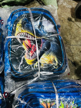 Cargar imagen en el visor de la galería, Mochila escolar con luz 3 pz lonchera lapicera térmica MOD 163-1