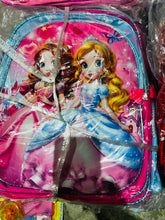 Cargar imagen en el visor de la galería, Mochila escolar con luz 3 pz lonchera lapicera térmica MOD 163-1