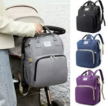 Cargar imagen en el visor de la galería, Bolsas de pañales para mamá, cama de bebé, mochilas para botellas de leche y pañales de gran capacidad con cambiador, prácticas bolsas de lactancia para bebés MOISES MOD YOU ARE MYSUNSHINE