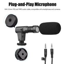 Cargar imagen en el visor de la galería, Kit estabilizador de soporte de Vlog de mano Universal para fotografía y Video, luz LED, micrófono, obturador remoto, cámara de teléfono, grabación de Video AY-49U MOD BBG-60368