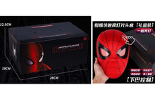 Cargar imagen en el visor de la galería, Máscara de Spider man MANUAL con sensor de arácnido los ojos se iluminan en rojo touch MOD 999D-2