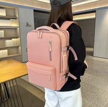 Cargar imagen en el visor de la galería, Mochila premium de alta capacidad para viajes Mochila para ordenador portátil de viaje Extensible con múltiples bolsillos de gran capacidad, bolsa de equipaje aprobada por aerolínea impermeable, funcional y amigable con TSA MOD 8868