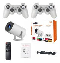 Cargar imagen en el visor de la galería, Proyector 4k Con Consola De Juegos más 5000 juegos y dos controles Inalámbrico 64g Hdmi y app TV 2.4g MOD X10