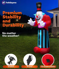 Cargar imagen en el visor de la galería, Figura inflable de payaso, Halloween con luces 2.40 cm MOD96923