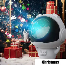 Cargar imagen en el visor de la galería, Lámpara de proyector de astronauta, lámpara de noche de ondulación de agua, proyector enchufable USB para Helloween, decoración navideña, regalos para niños y amigos