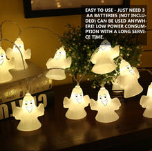 Cargar imagen en el visor de la galería, Guirnalda de luces LED con forma de calabaza para Halloween, accesorios de decoración, farol de fantasma luces de vestir (batería de 3 metros, luces con función de flash) MOD ACC2364C