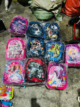 Cargar imagen en el visor de la galería, Mochila escolar con luz 3 pz lonchera lapicera térmica MOD 163-1