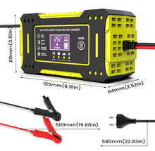 Cargar imagen en el visor de la galería, Arrancador y cargador de batería de coche inteligente unidad de carga de batería de coche y motocicleta batería de plomo-ácido de 6 a 12VMOD Q-DP9921