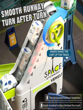 Cargar imagen en el visor de la galería, Camión Contenedor Grande Para Niños Con Pista De Transformación De Rompecabezas, Juguete Para Vehículo De Pista Espacial De Camión Grande Con Grúa De Vehículo De Ingeniería SPACE JD605D