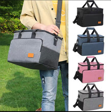 Cargar imagen en el visor de la galería, Bolsa térmica plegable de gran capacidad de 35L, bolsa de almuerzo para Picnic aislada, bolsa de refrigeración para viajes al aire libre, Camping