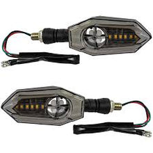Cargar imagen en el visor de la galería, Direccional Led Secuencial Tipo Zafiro Universal Para Motocicleta MOD RS-DIR-0054Y-BLUE