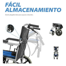 Cargar imagen en el visor de la galería, Silla De Ruedas Plegable Para Traslado C/freno En Agarradera MOD G3