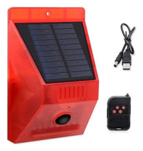 Cargar imagen en el visor de la galería, Alarma Sirena Solar C/ Sensor De Movimiento Control Remoto MOD Q-L911C