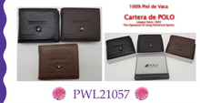 Cargar imagen en el visor de la galería, Cartera de cuero, piel para caballero, modelo polo